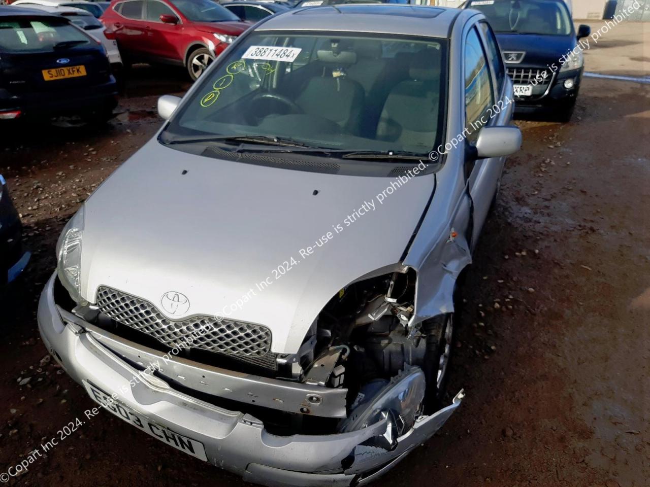 TOYOTA YARIS T SP 2003. Lot# 38811484. VIN VNKKL18370A052361. Photo 1